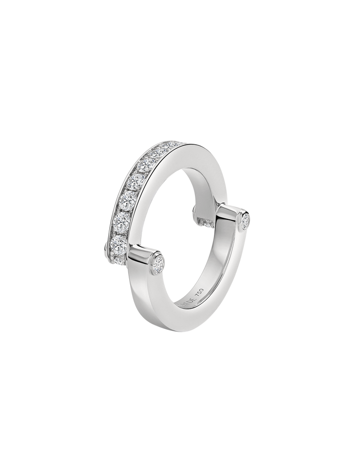 Hinged pavé ring