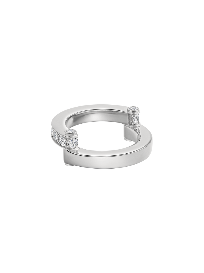 Hinged pavé ring