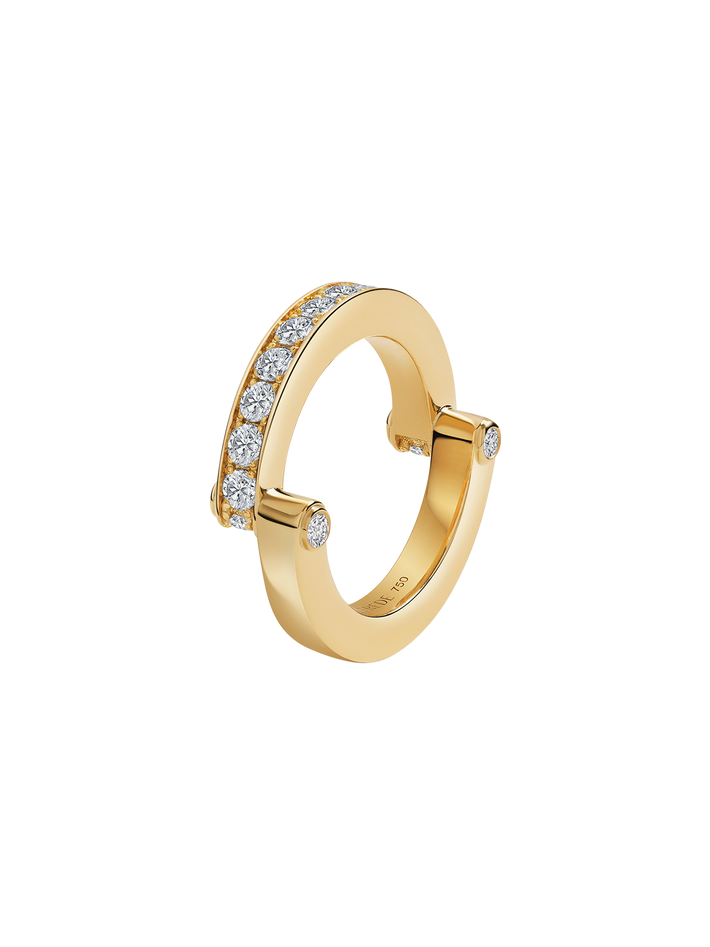 Hinged pavé ring