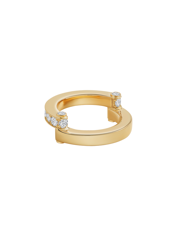 Hinged pavé ring