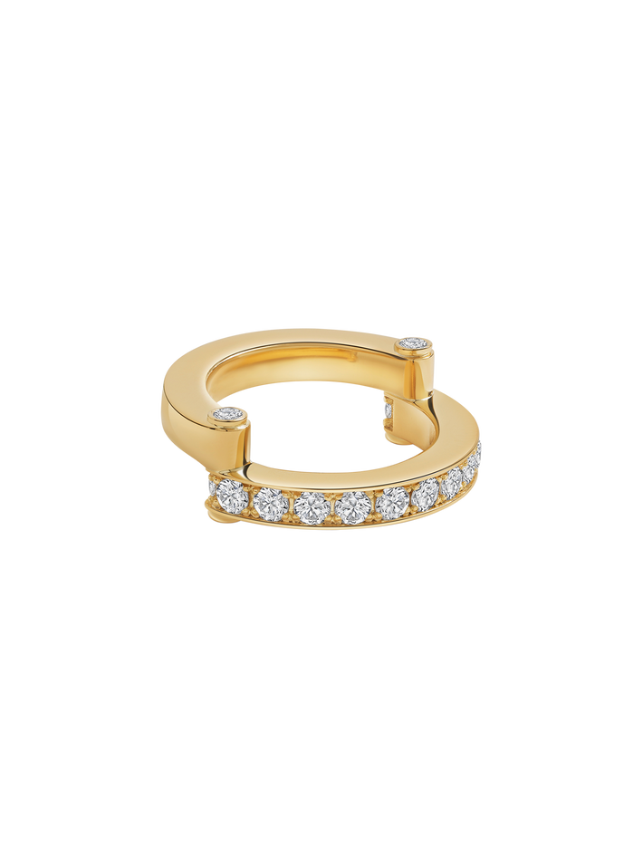 Hinged pavé ring