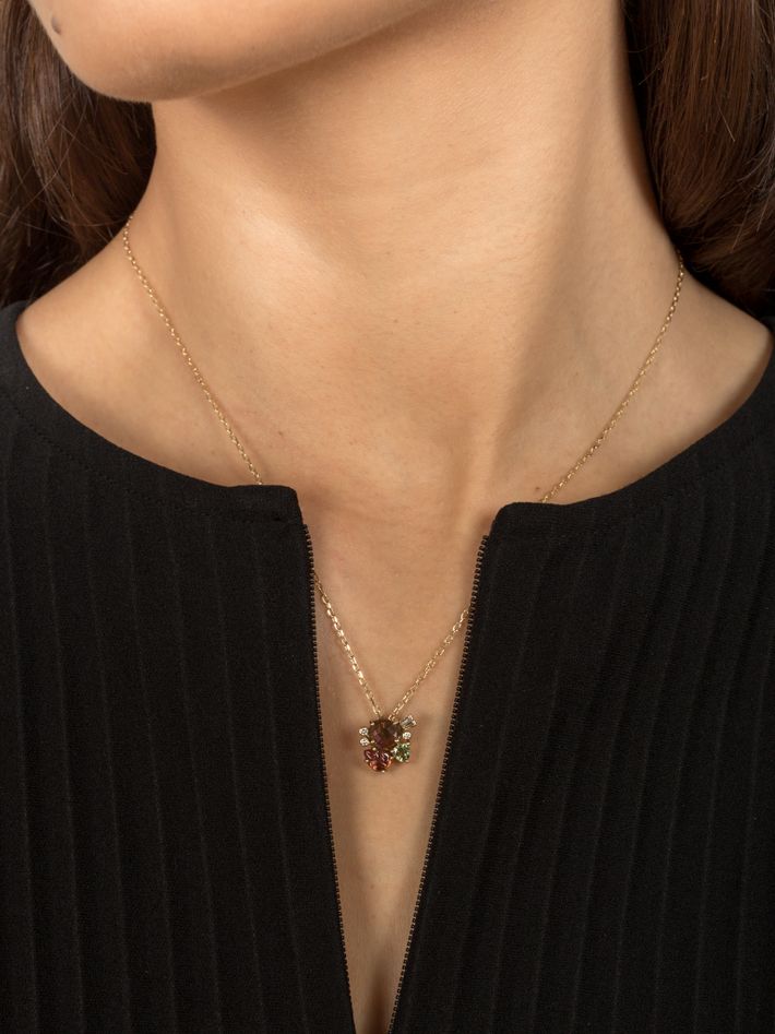 Flor berry power necklace