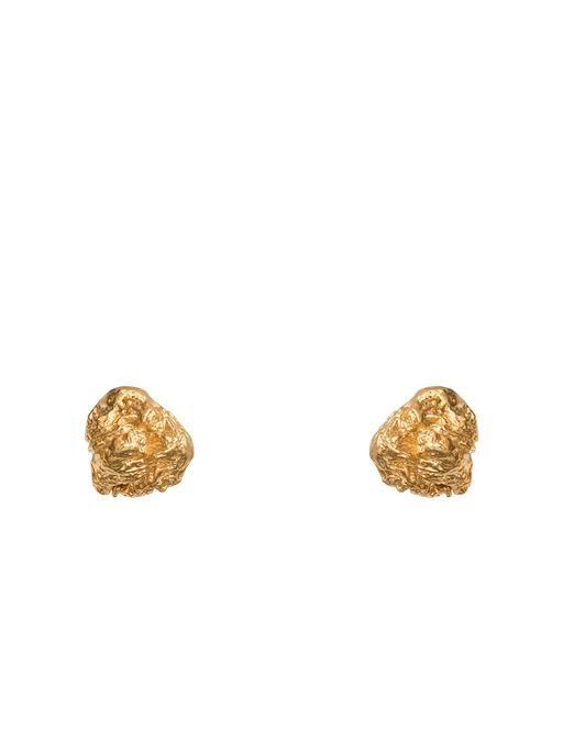 Archaic stud earrings gold vermeil photo