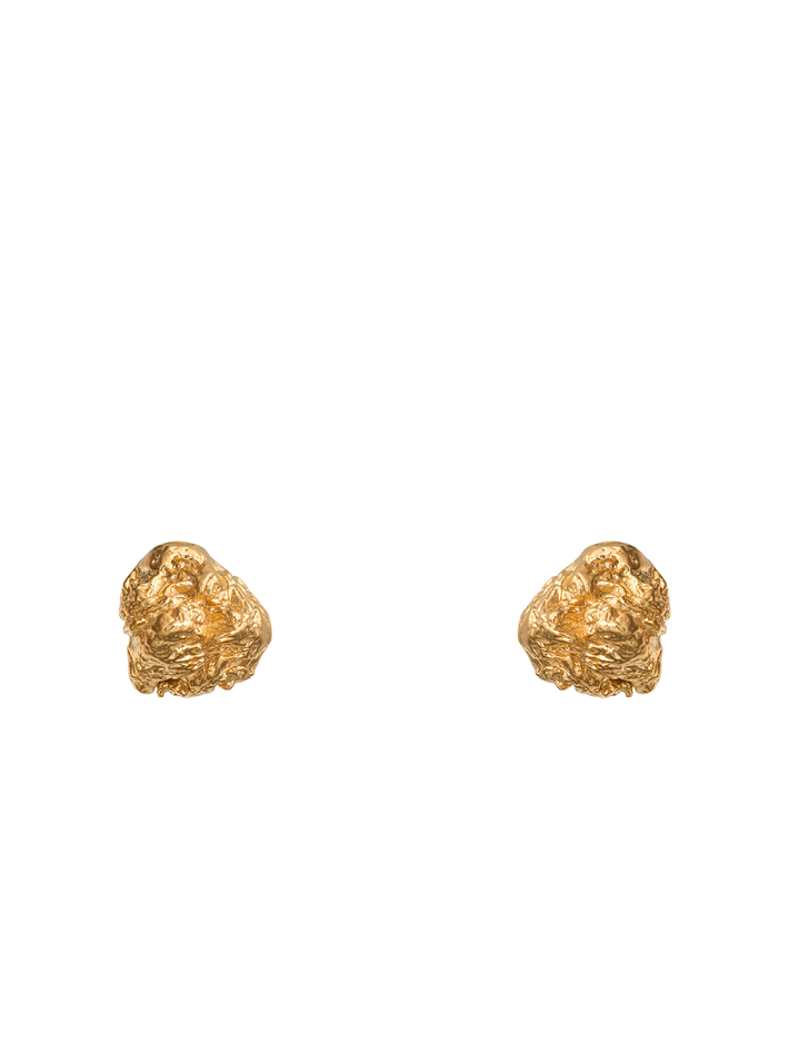 Archaic stud earrings gold vermeil