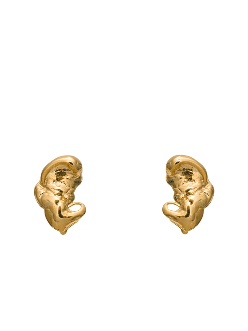 Euphoria elephant small earrings 14ct gold photo