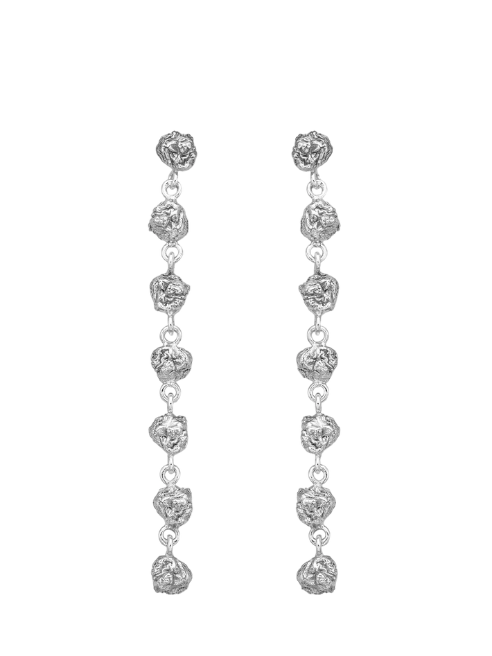 Archaic long earrings silver