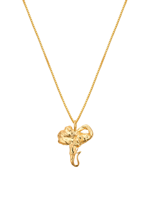 Euphoria elephant necklace 14ct gold photo