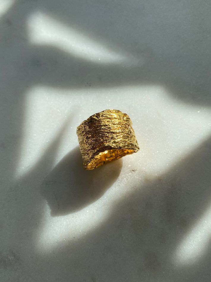 Archaic ring gold vermeil