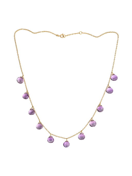 Amethyst chain necklace photo