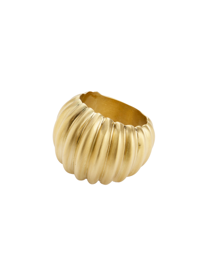 Gold dune ring