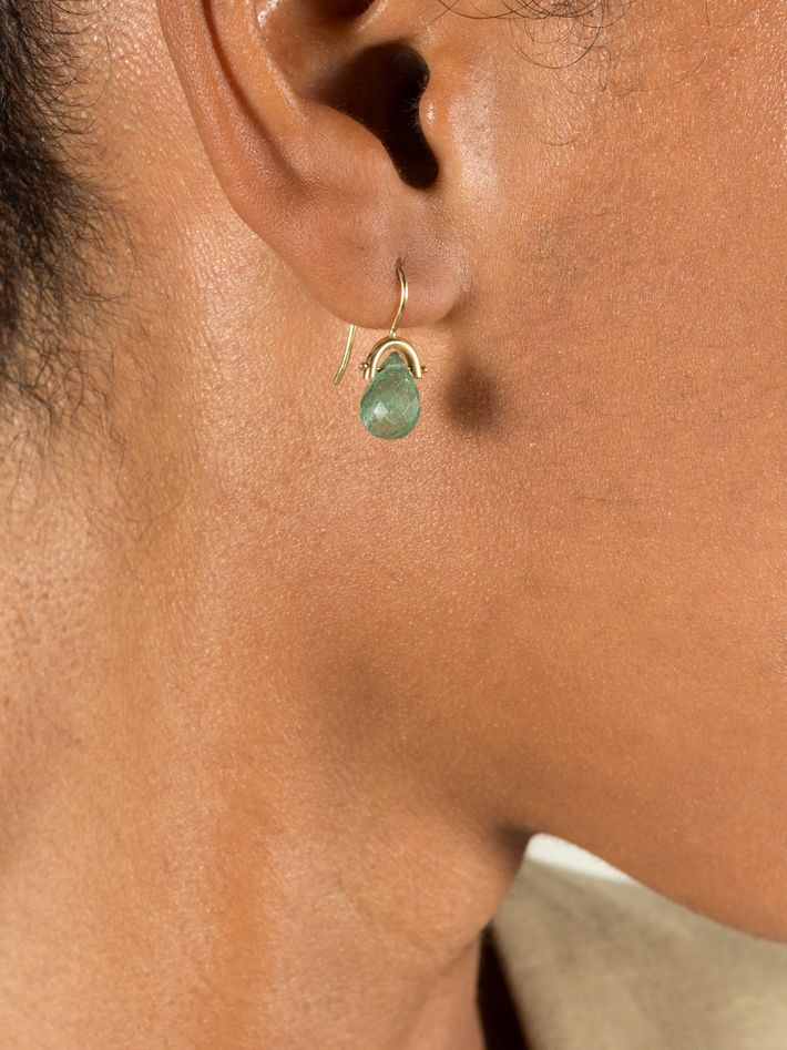 Green tourmaline earrings