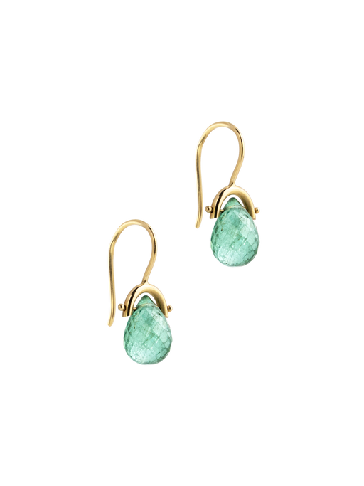 Green tourmaline earrings photo