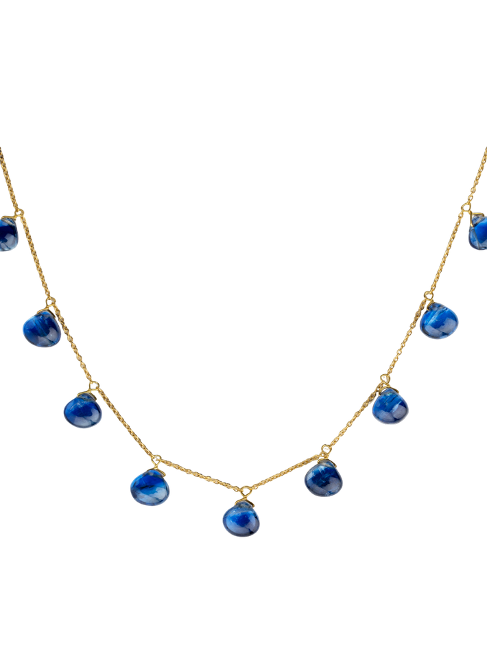 Kyanite chain necklace