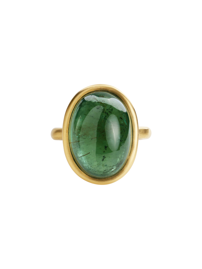 Green tourmaline ring