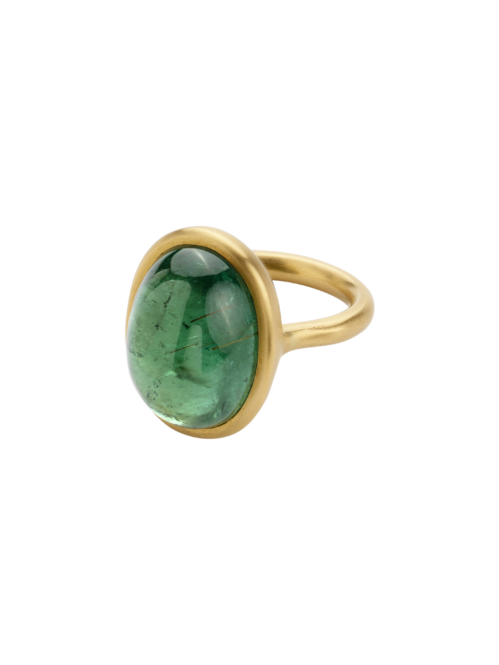 Green tourmaline ring