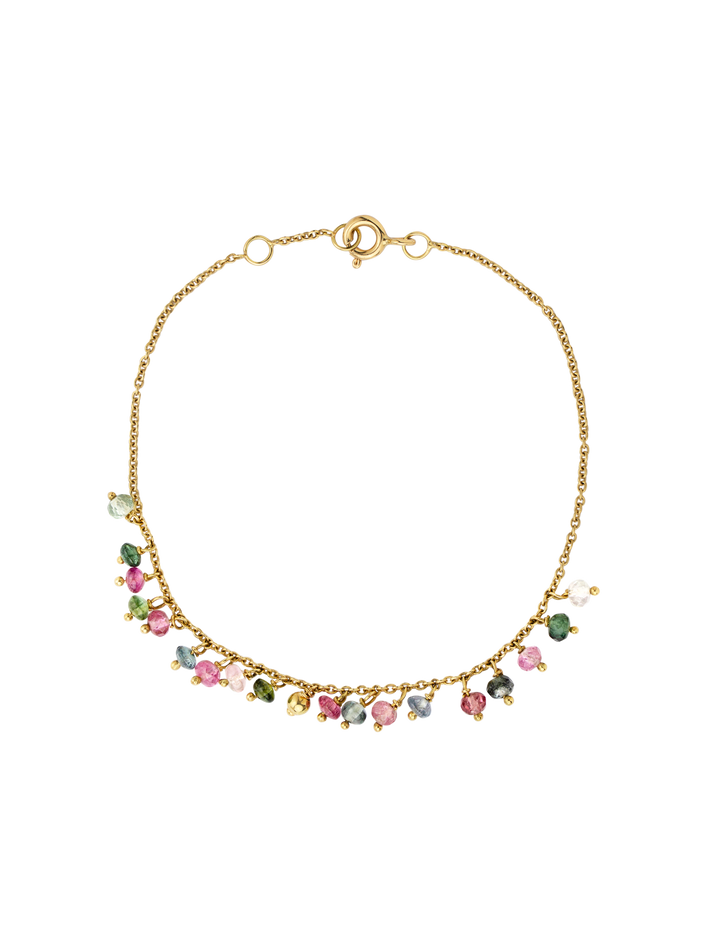 Tourmaline chain bracelet