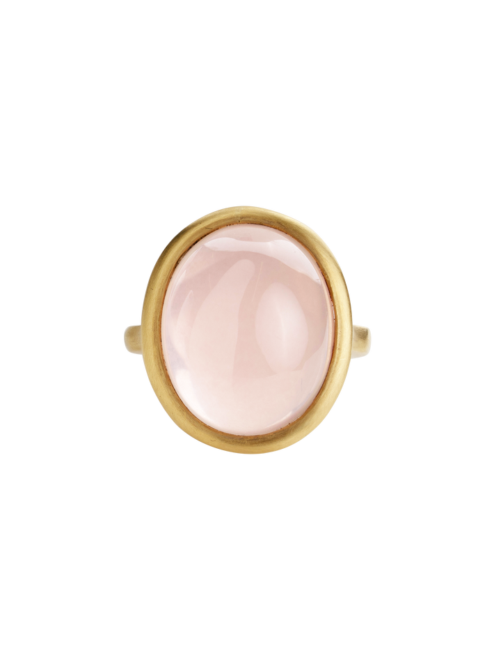 Rose quartz ring