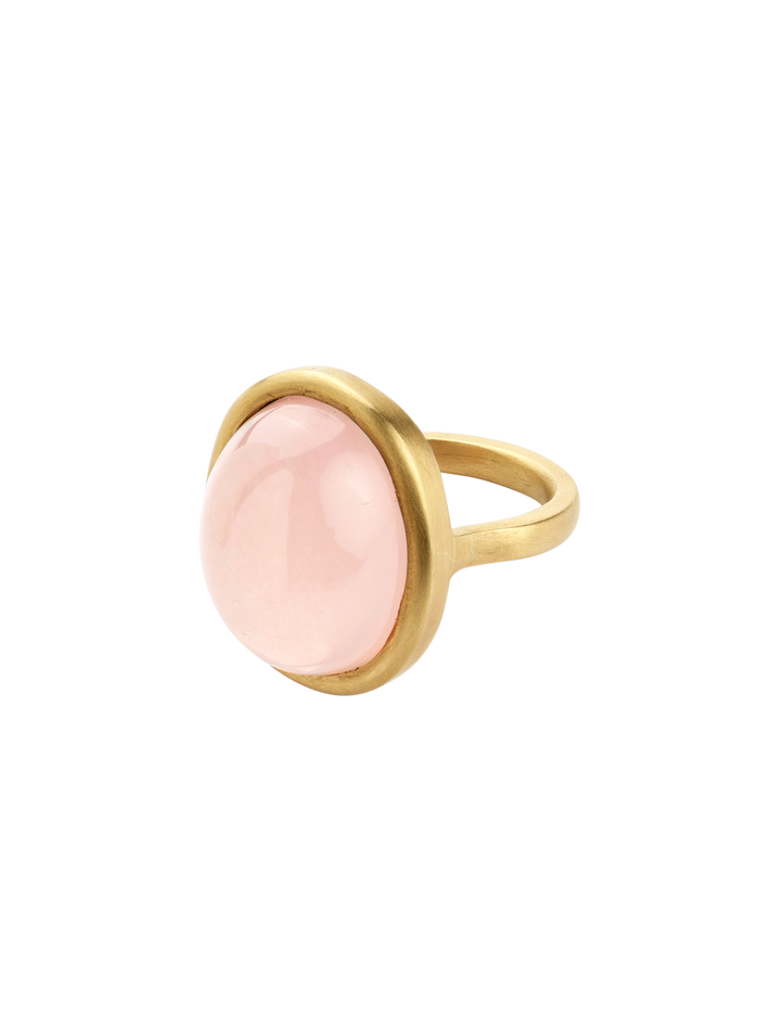 Rose quartz ring