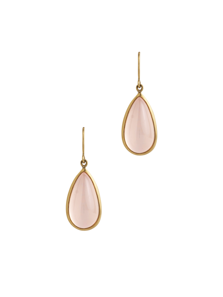 Pink quartz earrings