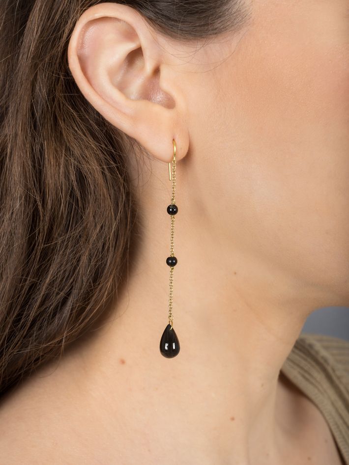 Smokey quartz earrings