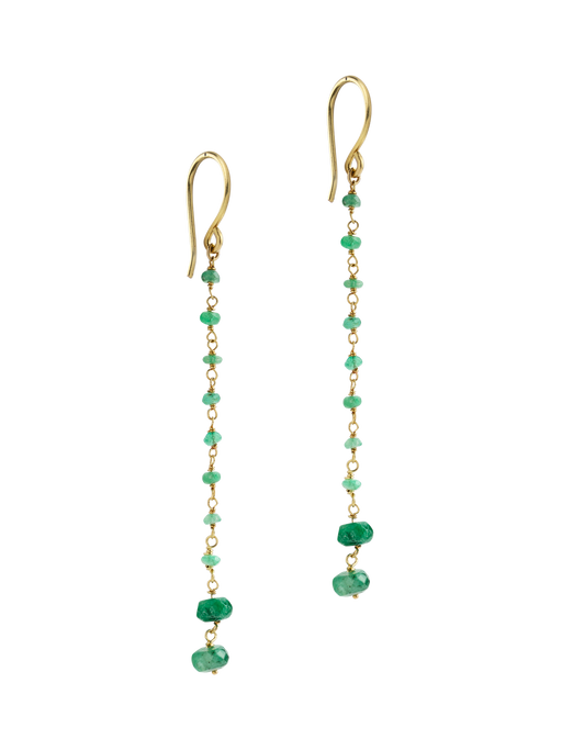 Green sapphire earrings photo