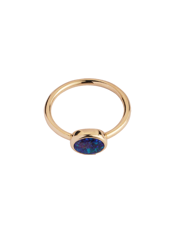 Light / form ring black opal