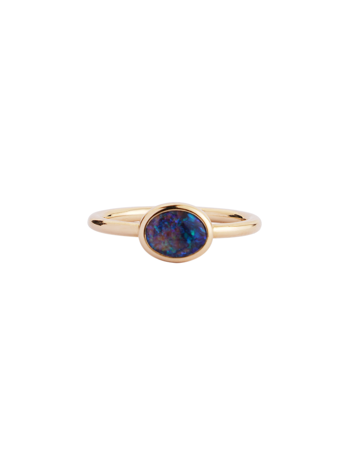 Light / form ring black opal