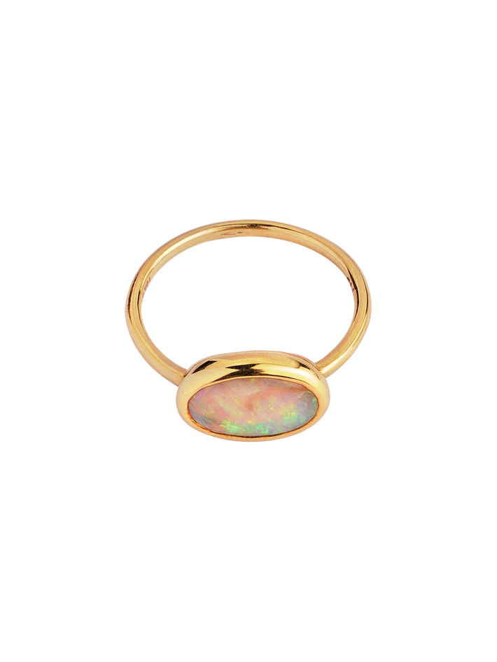 Light / form ring large opal