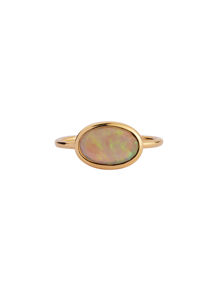 Light / form ring large opal