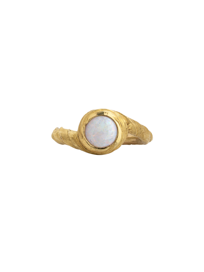 Sun opal ring