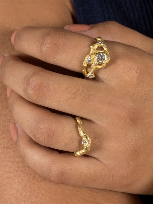 Liquid diamond ring photo