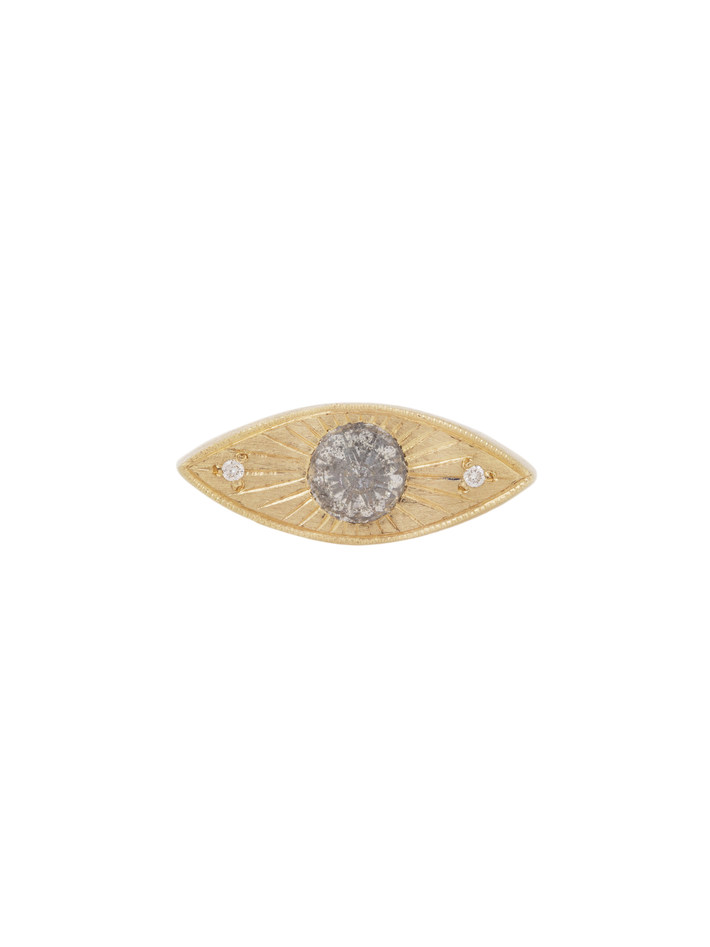 Salt & pepper petite third eye ring (Refurbished)