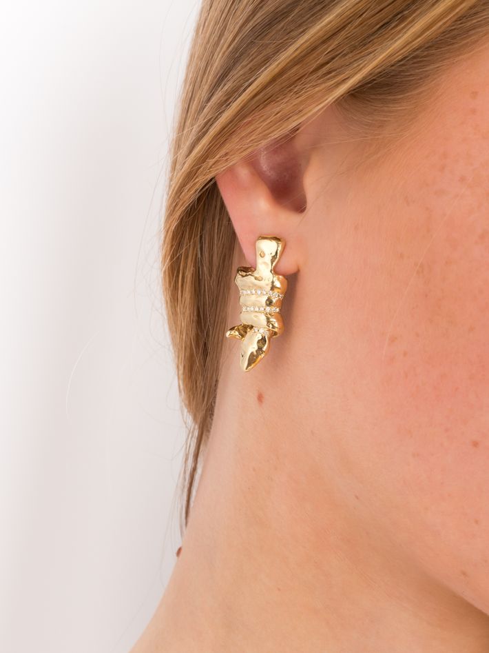 Boa diamond earrings