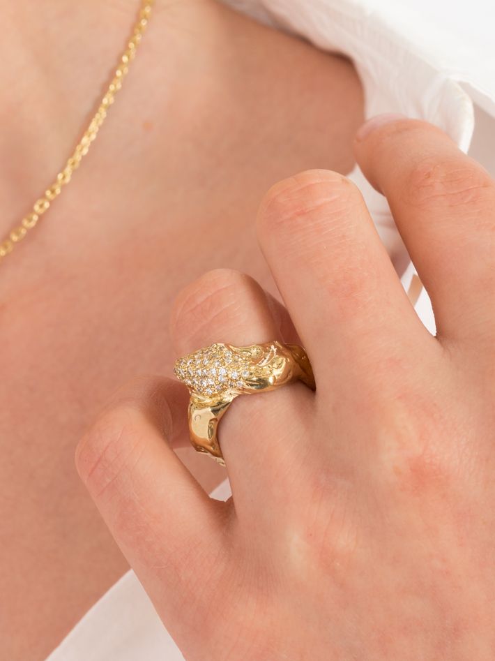 Boa bold diamonds ring