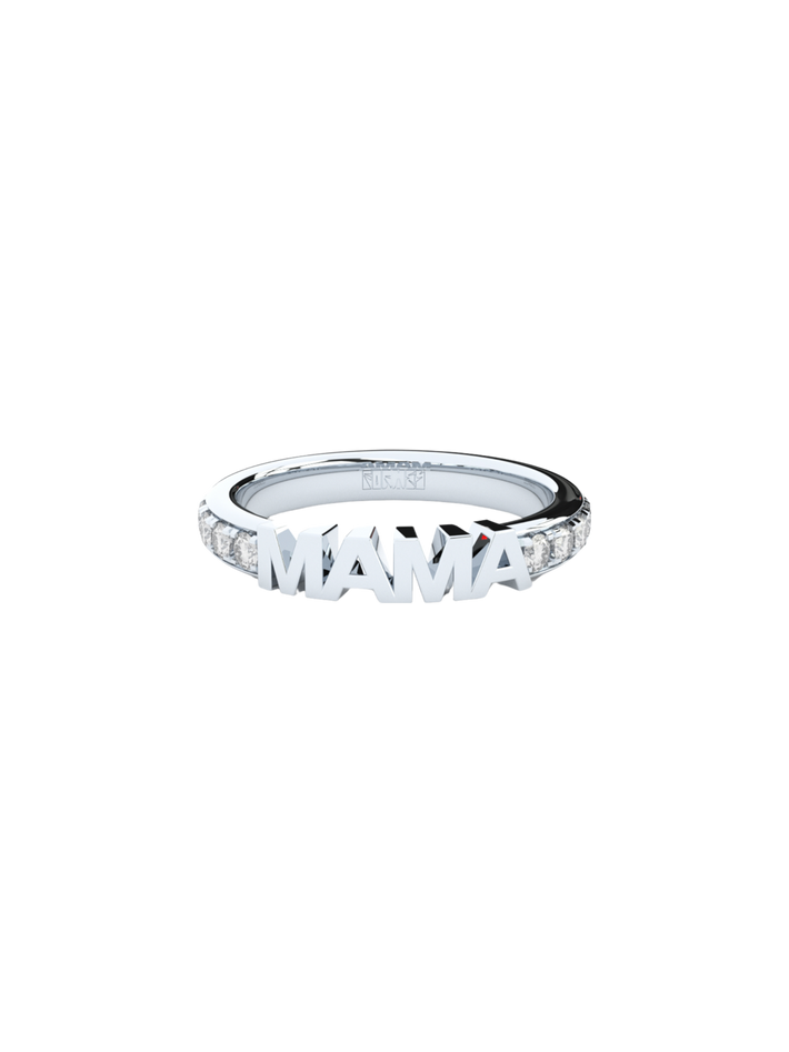 Becoming eternity ring mama, 2,5 mm, white