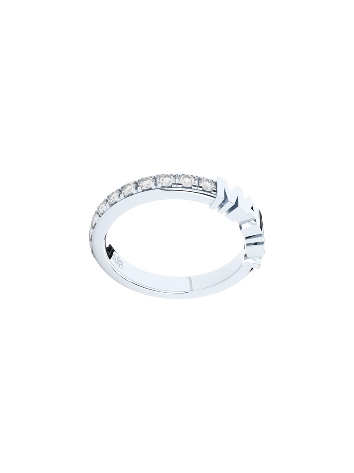 Mama luxury eternity ring, ~0,70 ct, 3,3 mm, white