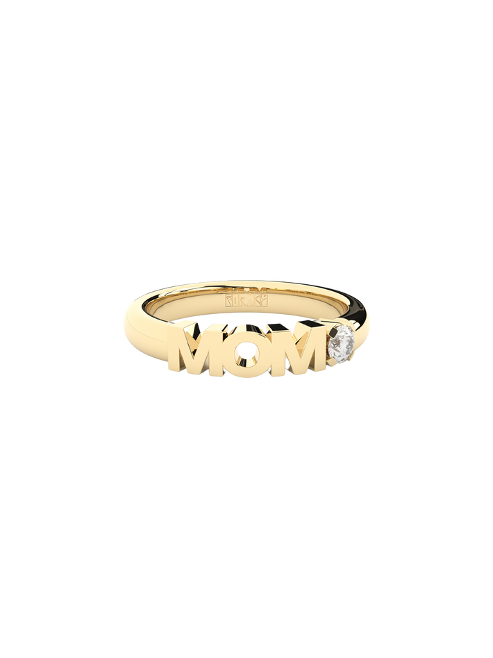 Becoming ring mom, 0,10 ct, yellow