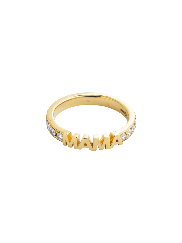 Mama luxury eternity ring, ~0,70 ct, 3 mm, yellow