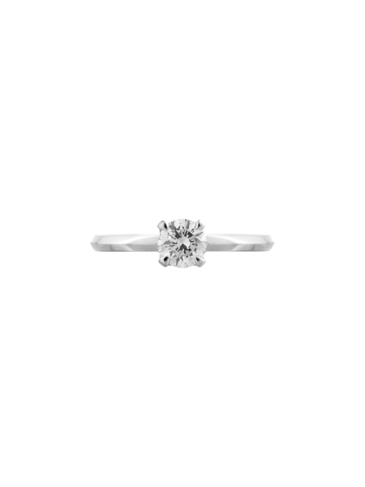 Tiny clash engagement ring, 0,57 ct, white photo