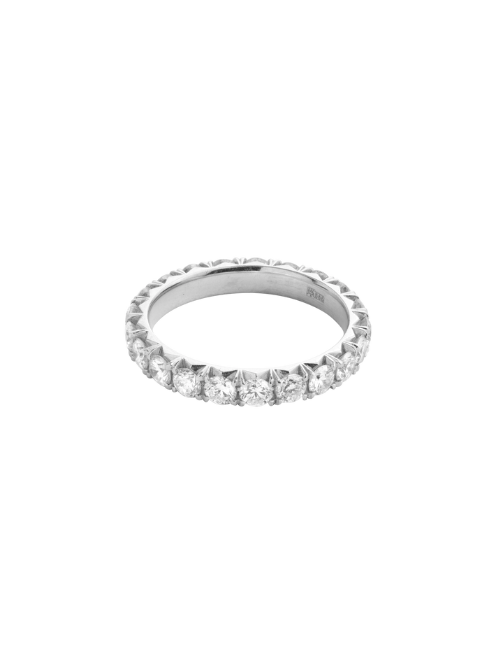 Luxury grace eternity ring, 3 mm, ~1,70 ct, white