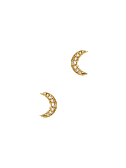 Cosmos moon earring, 1 pc, yellow photo