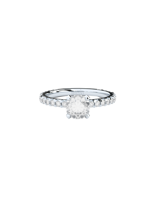 Grace avant garde engagement ring, 2,35 ct total, white photo