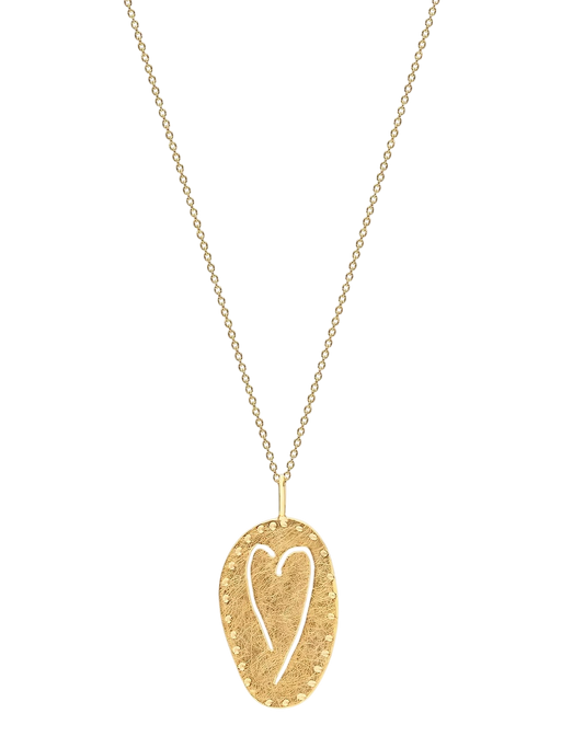 Symbol Plate Oval Heart Pendant photo