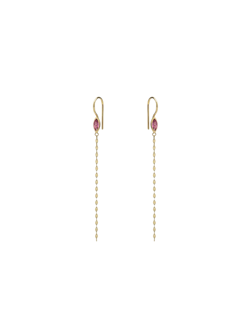 Mini Marquise Shape Tourmaline Earrings photo