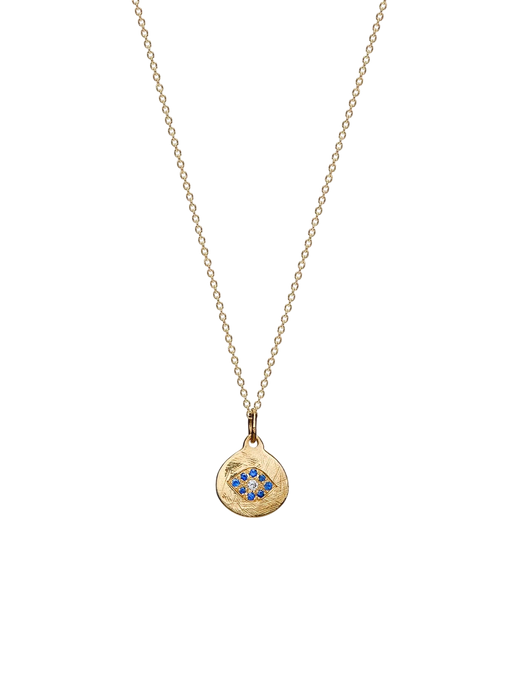 Round Gold Eye Pendant photo
