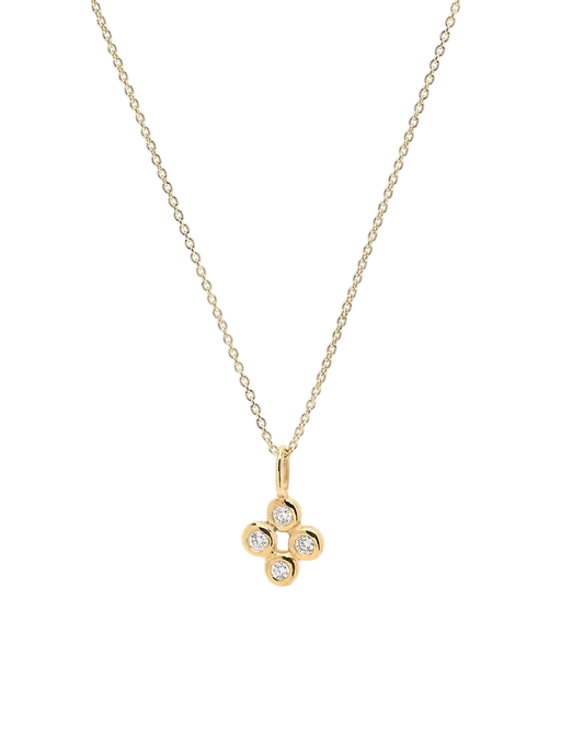 Four Diamond Cross Pendant photo