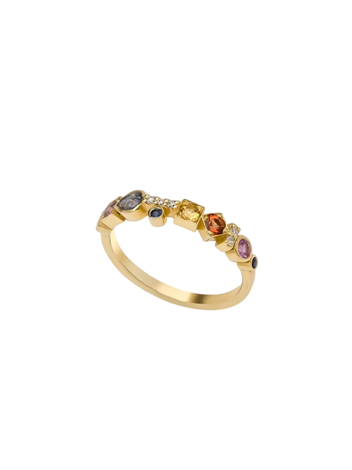 Asymmetrical Multi Color Ring photo