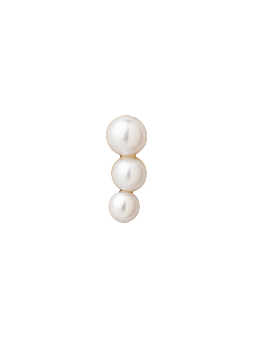 Vera ear cuff with 3 pearls photo