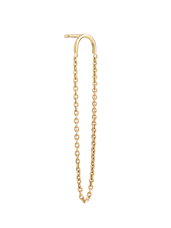 Norah long single earring in 18k yellow gold