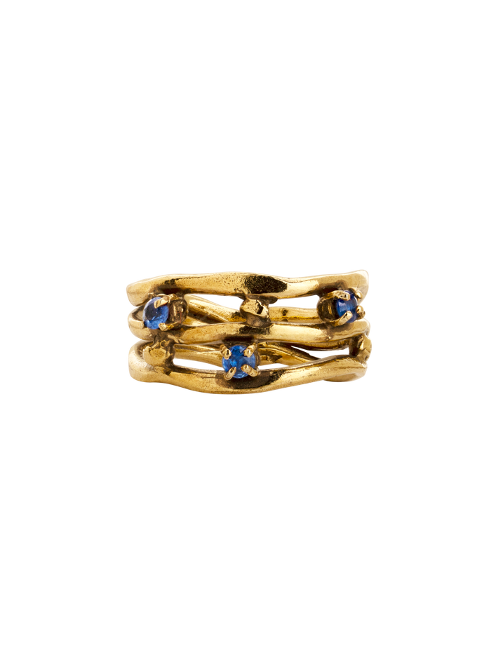 Wave ring infinit gold